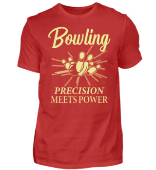 Bowling Precision meets Power - Herren Shirt-4