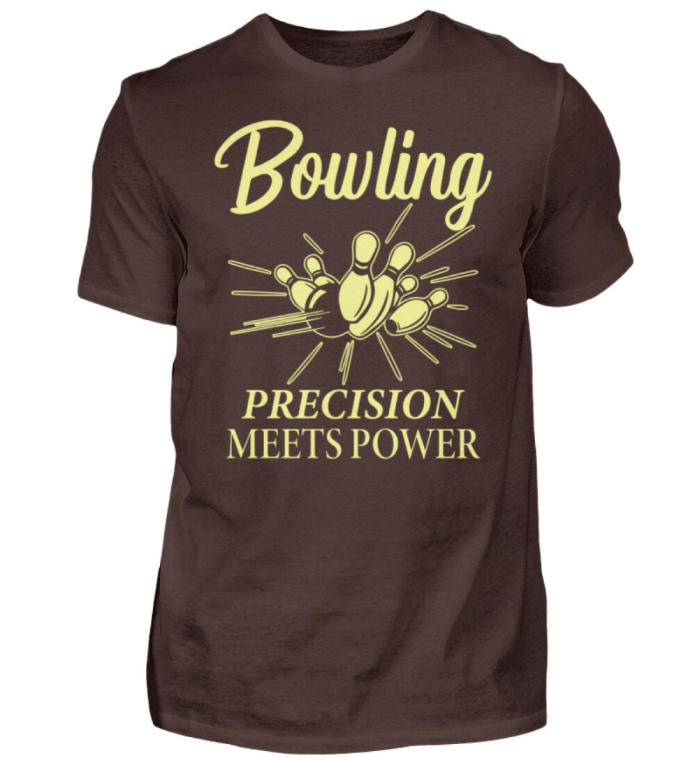 Bowling Precision meets Power - Herren Shirt-1074