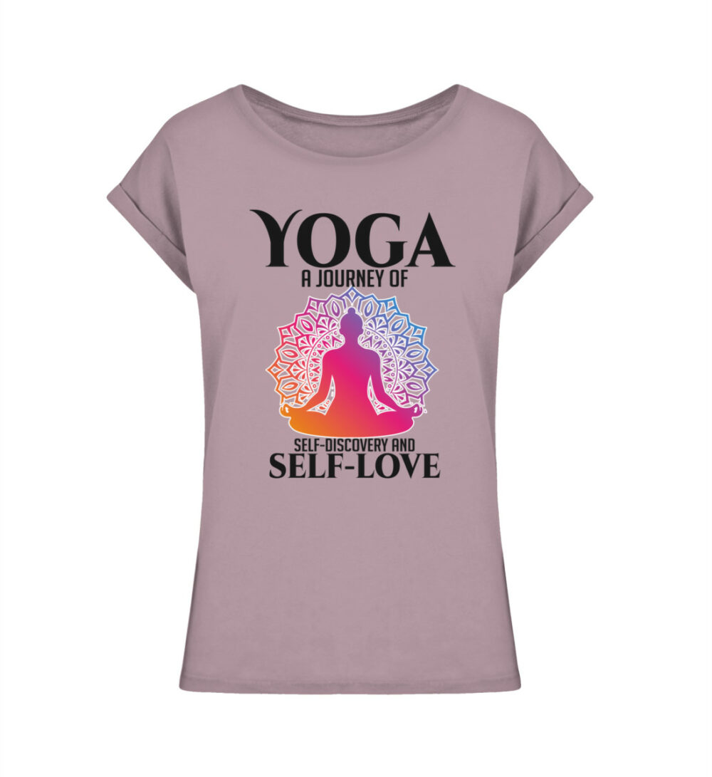 Yoga a journey of self-discovery and self-love - Ladies Extended Shoulder Tee-7160