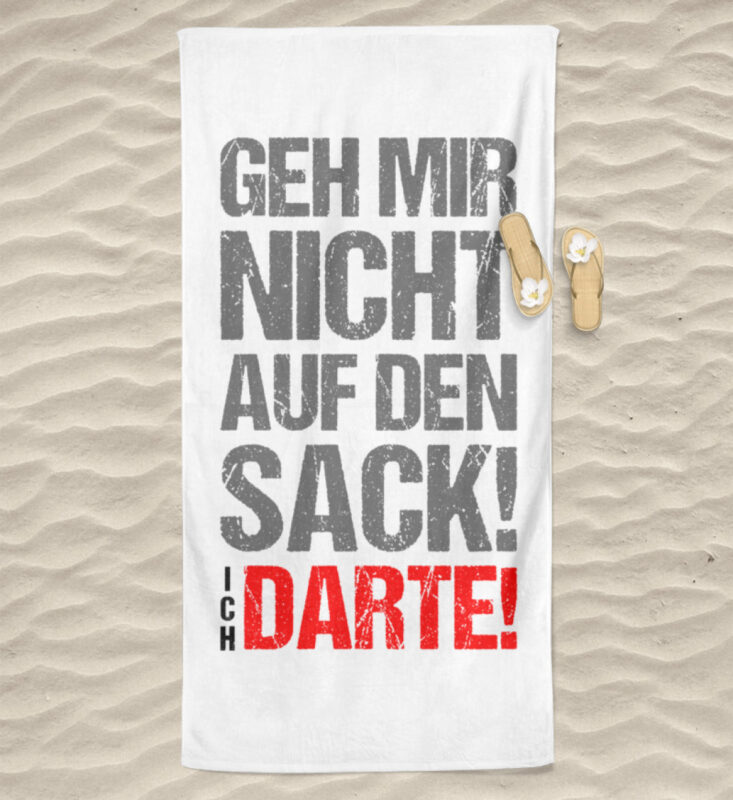 Geh mir nicht auf den Sack – High quality beach towel