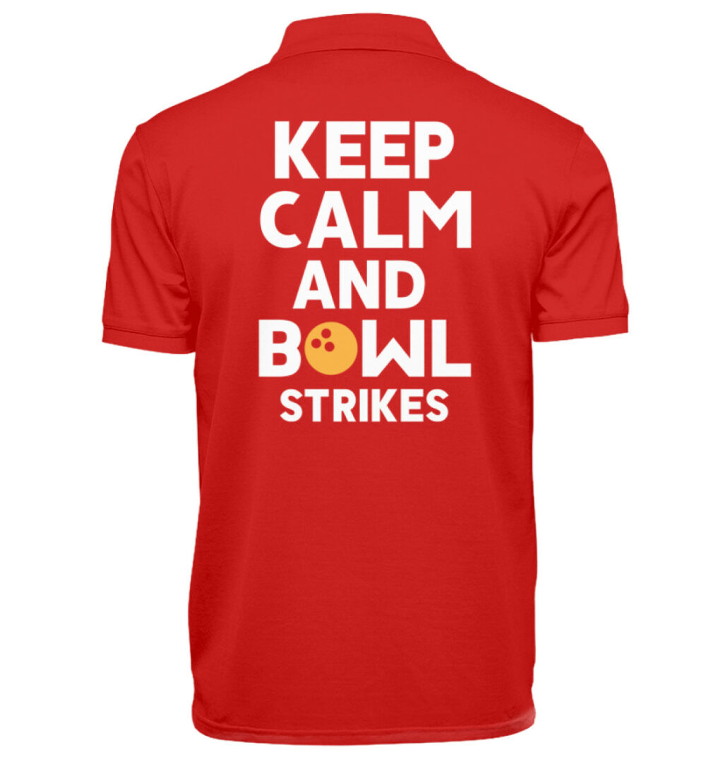 Keep calm and bowl strikes - Polo Shirt-1565