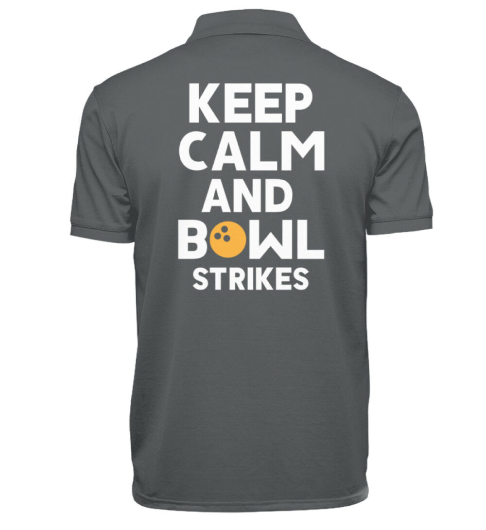 Keep calm and bowl strikes - Polo Shirt-70