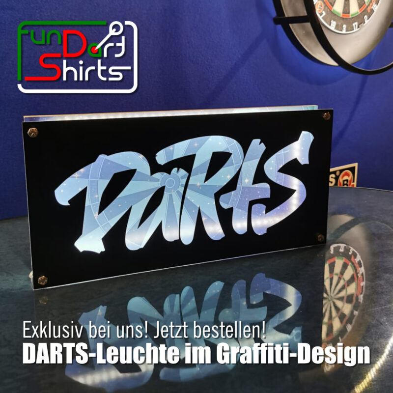 LED Leuchte – Darts Graffiti