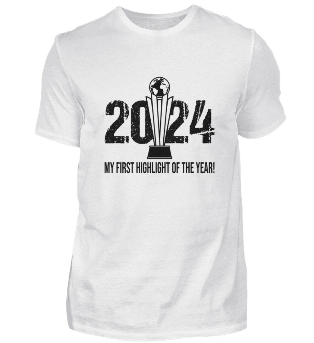 2024 My first Highlight - White - Herren Shirt-3
