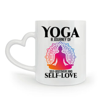 Yoga a journey of self-discovery and self-love - Herzhenkel Tasse-3