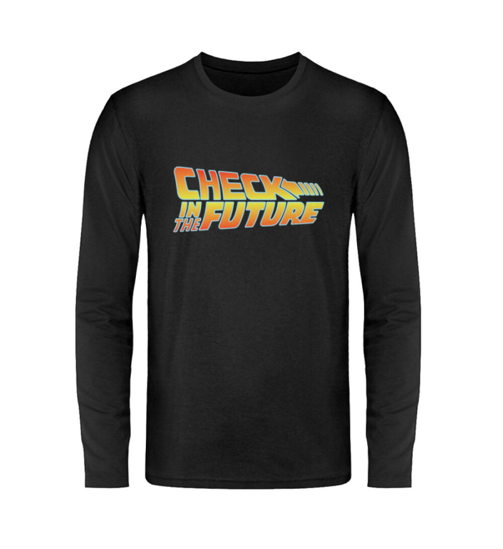 Check in the Future - Unisex Langarmshirt-16