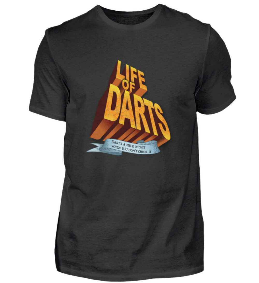 Life of Darts - BlackEdition - Herren Shirt-16