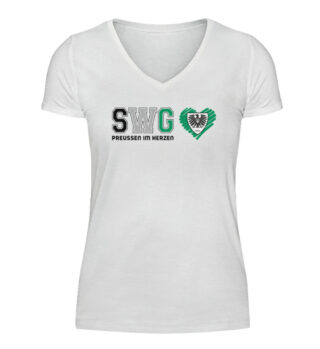 SWG - WhiteEdition - V-Neck Damenshirt-3