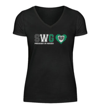 SWG - BlackEdition - V-Neck Damenshirt-16