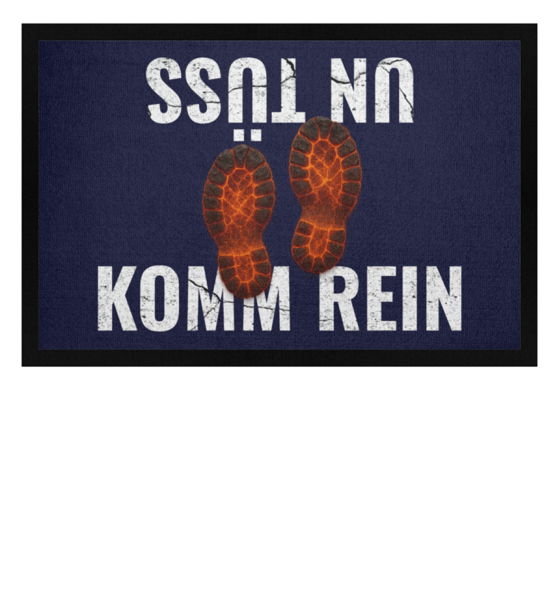 komm rein & un tüss - sohlenabtreter - Fußmatte mit Gummirand-198
