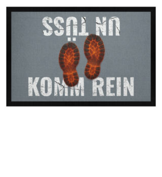 komm rein & un tüss - sohlenabtreter - Fußmatte mit Gummirand-1157