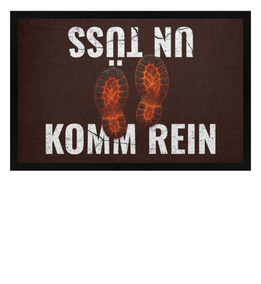 komm rein & un tüss - sohlenabtreter - Fußmatte mit Gummirand-1074