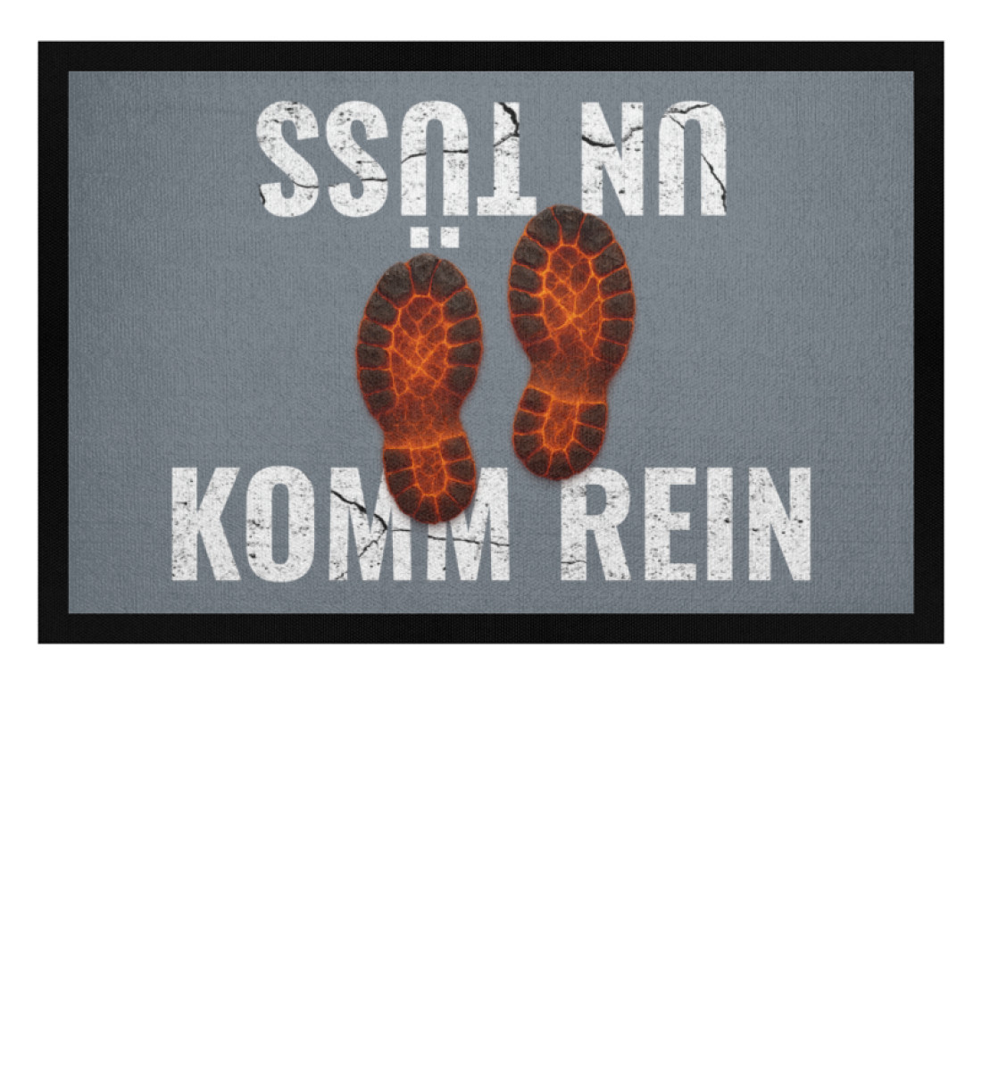 komm rein & un tüss - sohlenabtreter - Fußmatte mit Gummirand-1157