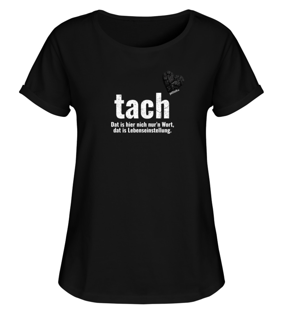 tach & tschüss - pottisch - Damen RollUp Shirt-16