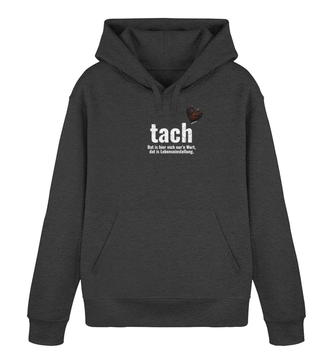 tach & tschüss - dat glühend Herzken - Unisex Organic Hoodie 2.0 ST/ST-6881