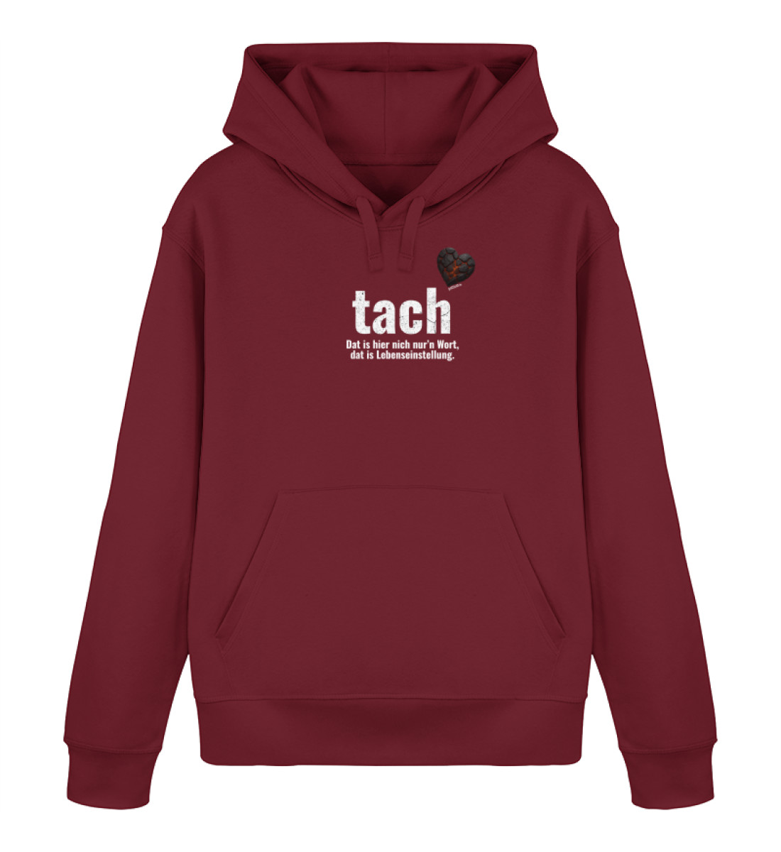 tach & tschüss - dat glühend Herzken - Unisex Organic Hoodie 2.0 ST/ST-6974