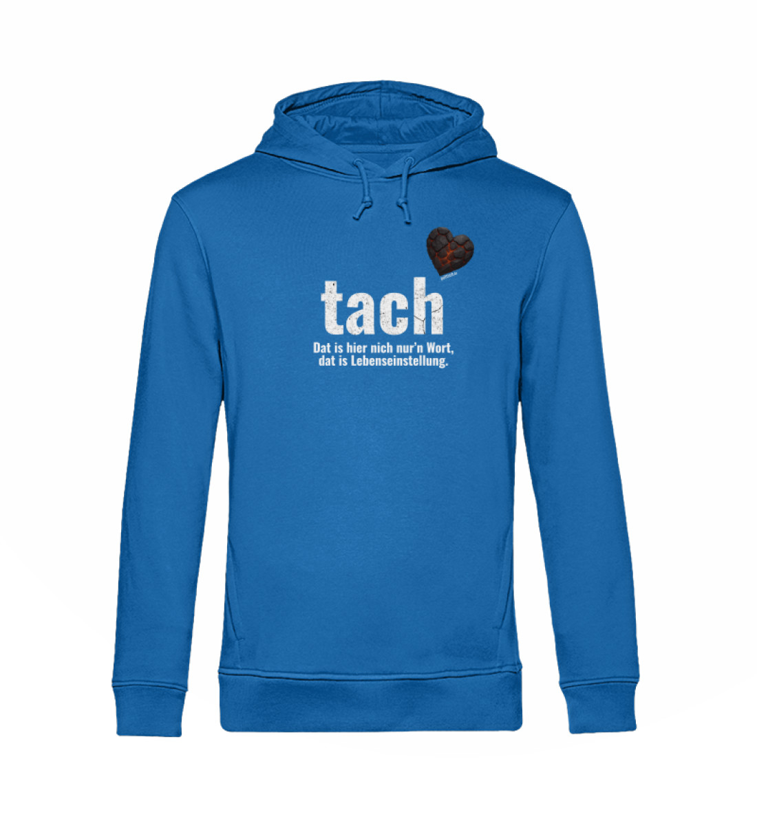 tach & tschüss - dat glühend Herzken - Unisex Organic Hoodie B&C-6966