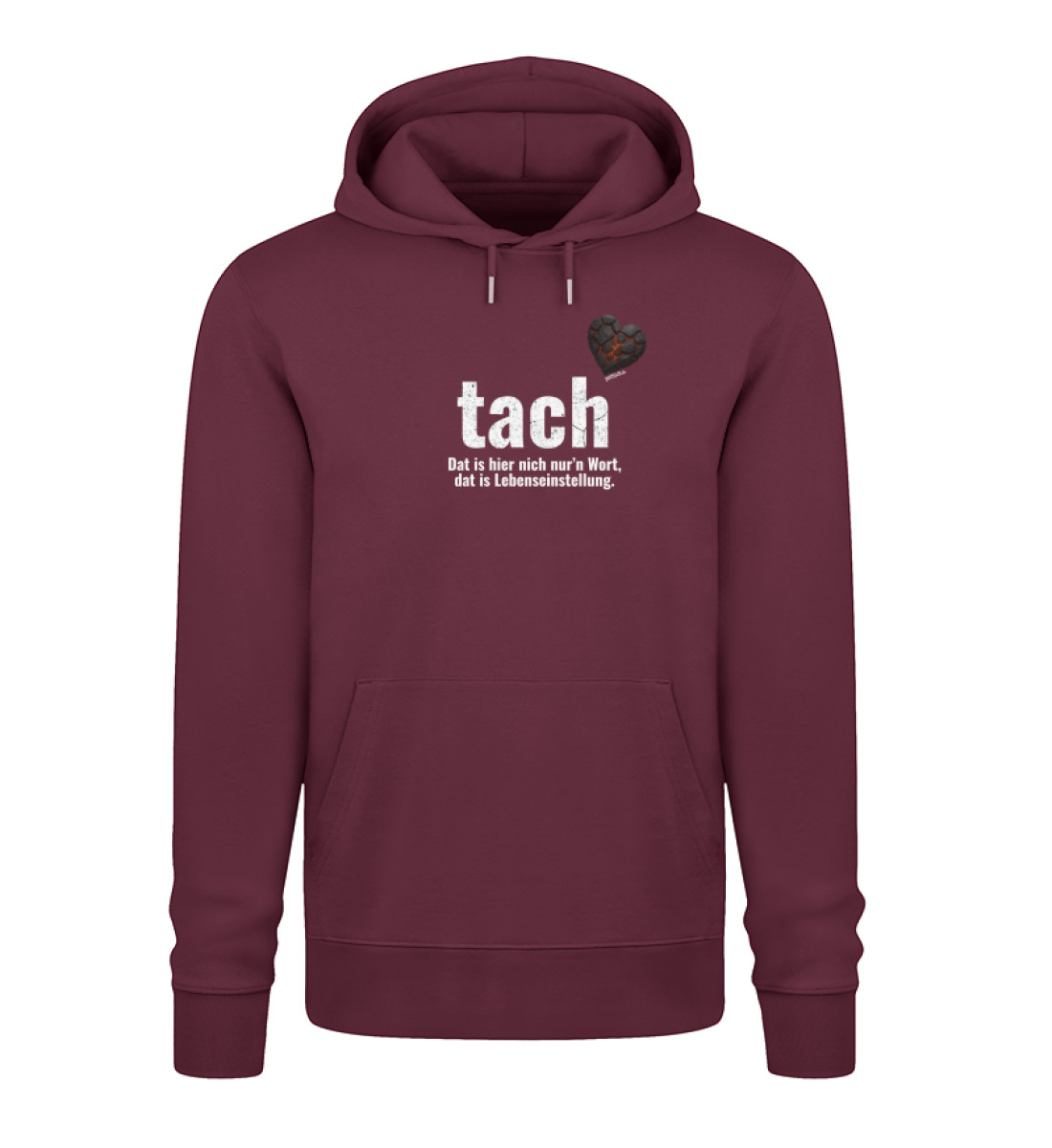 tach & tschüss - dat glühend Herzken - Unisex Organic Hoodie 2.0 ST/ST-839