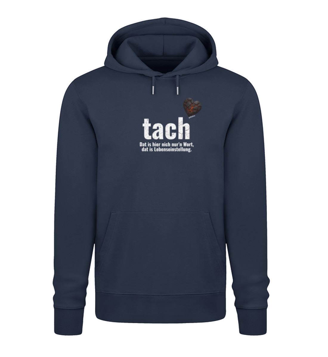 tach & tschüss - dat glühend Herzken - Unisex Organic Hoodie 2.0 ST/ST-6959