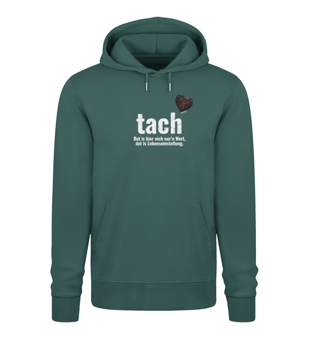 tach & tschüss - dat glühend Herzken - Unisex Organic Hoodie 2.0 ST/ST-7032