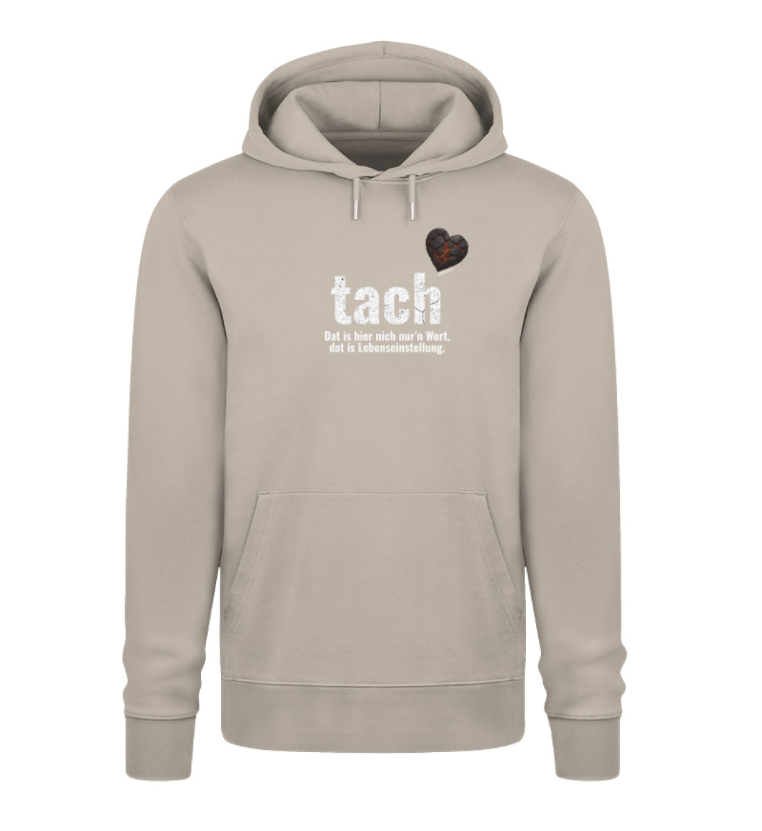 tach & tschüss - dat glühend Herzken - Unisex Organic Hoodie 2.0 ST/ST-7081