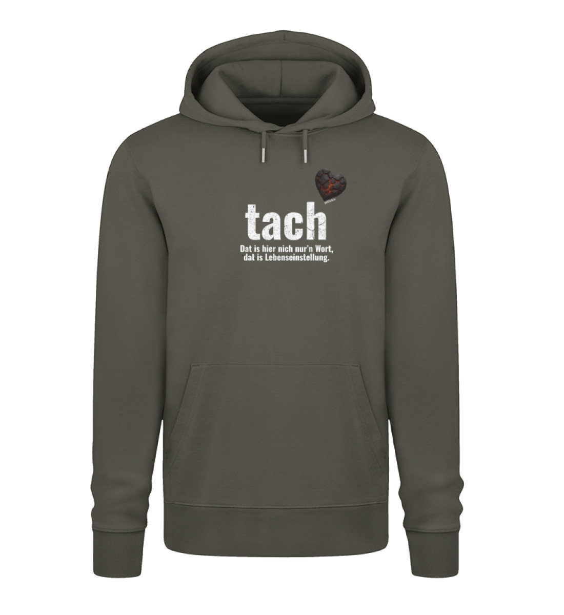 tach & tschüss - dat glühend Herzken - Unisex Organic Hoodie 2.0 ST/ST-7072