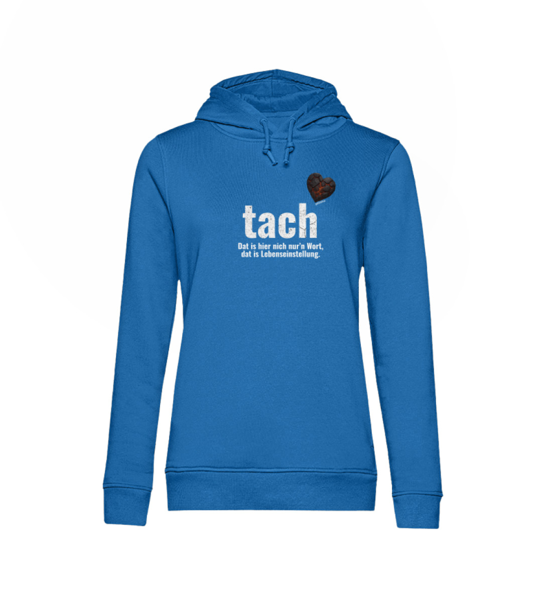 tach & tschüss - dat glühend Herzken - Damen Organic Hoodie B&C-6966