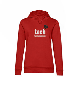 tach & tschüss - dat glühend Herzken - Damen Organic Hoodie B&C-4