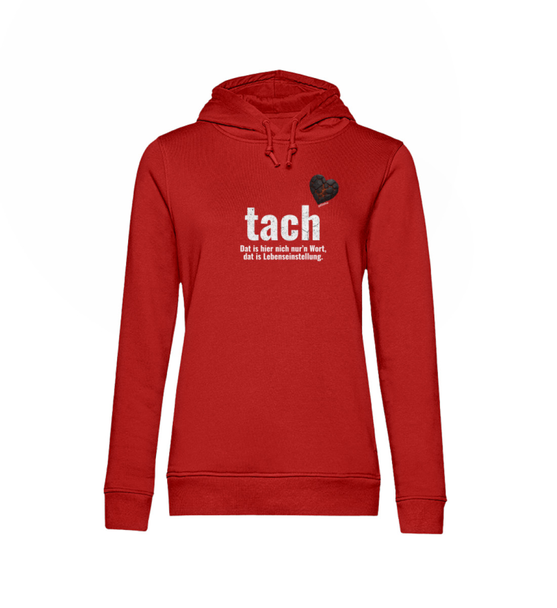 tach & tschüss - dat glühend Herzken - Damen Organic Hoodie B&C-4