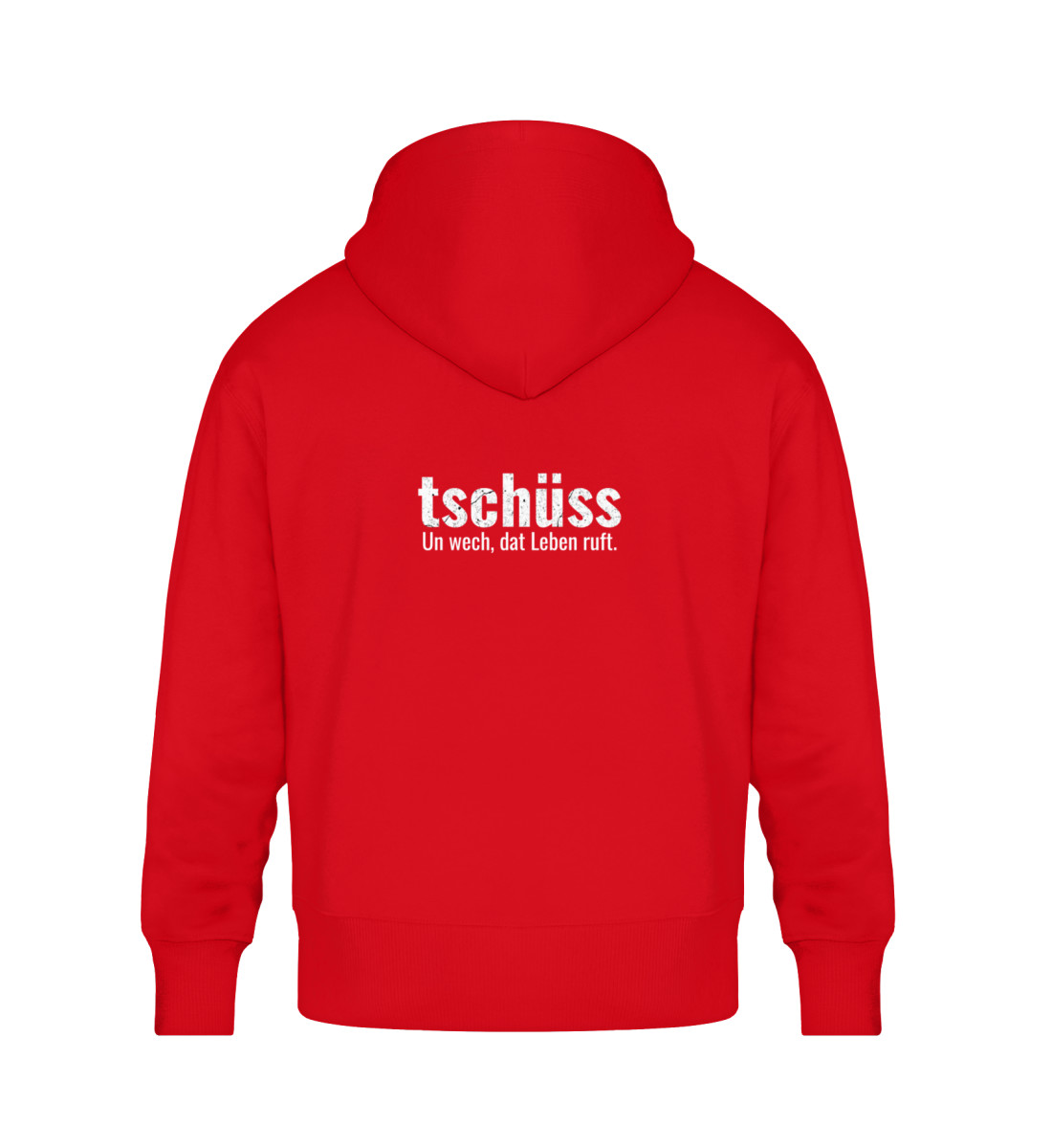 tach & tschüss - dat glühend Herzken - Unisex Oversized Organic Hoodie-6973