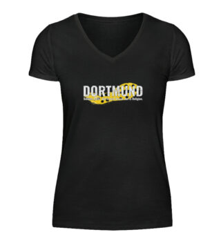 Dortmund - dat is Religion - V-Neck Damenshirt-16