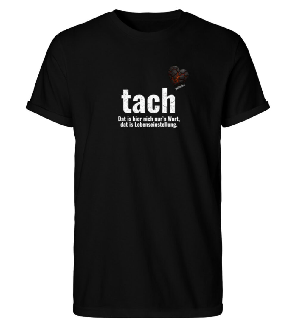 Tach &amp; Tschüss mit Herz und bunt!  - Herren RollUp Shirt