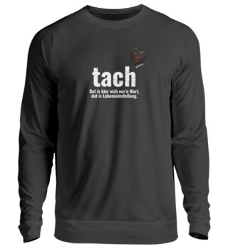 Tach & Tschüss mit Herz und bunt! - Unisex Pullover-639