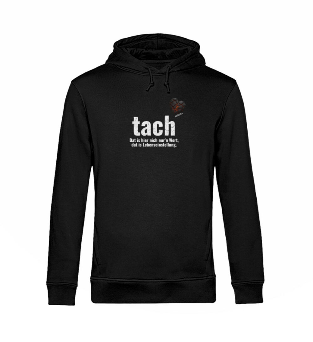 Tach &amp; Tschüss mit Herz und bunt!  - Unisex Organic Hoodie B&amp;C