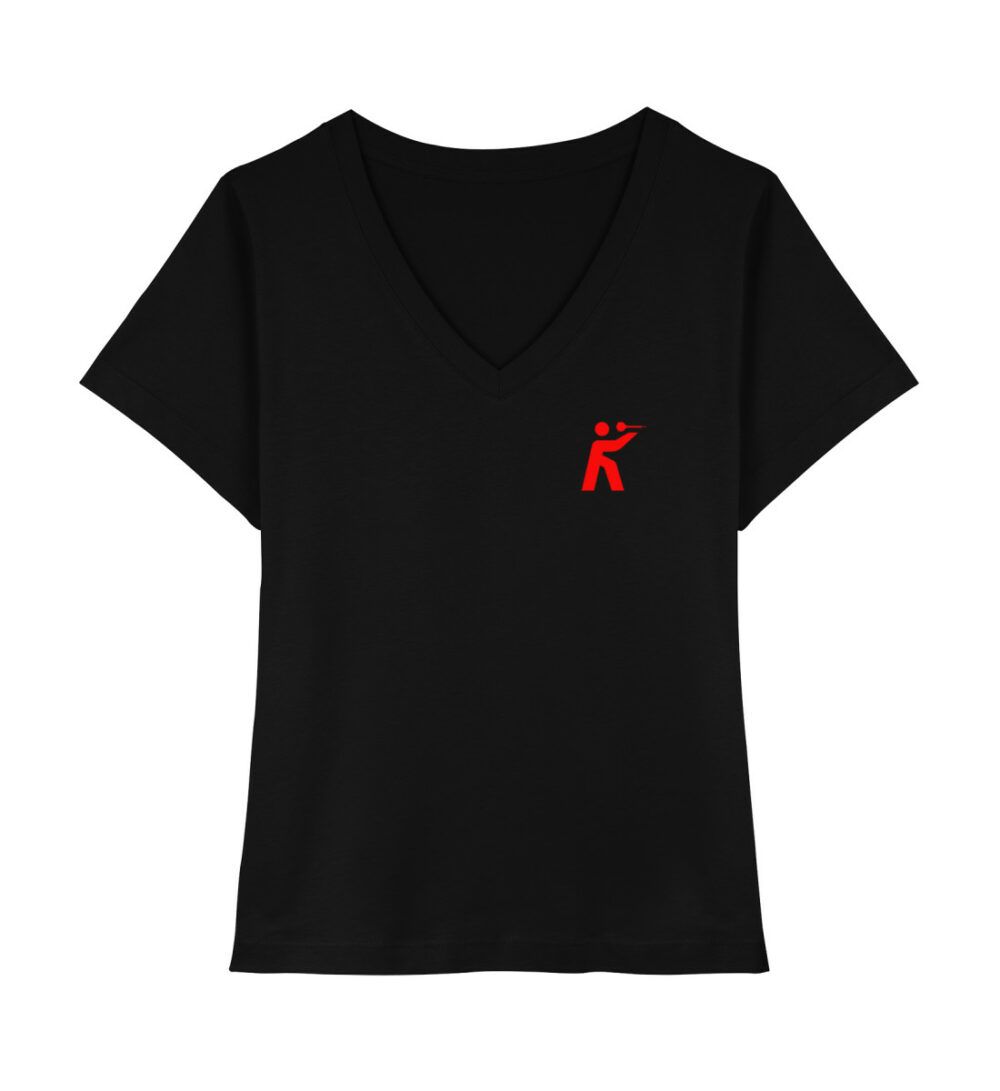 dartkult - Black - V-Neck Shirt - the K logo