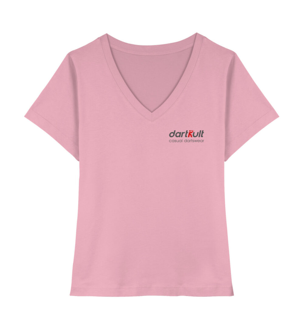 dartkult - Cotton Pink - V-Neck Shirt