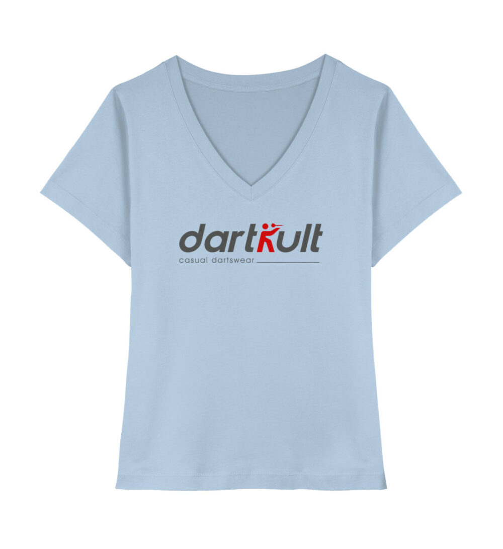 dartkult - Blue Soul - V-Neck Shirt - Chest Logo