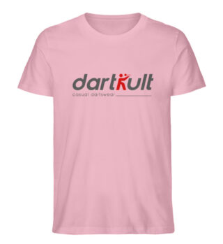 dartkult - Full Logo - pink - Herren Organic Shirt-6883