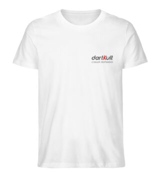 dartkult - White - Herren Organic Shirt-3