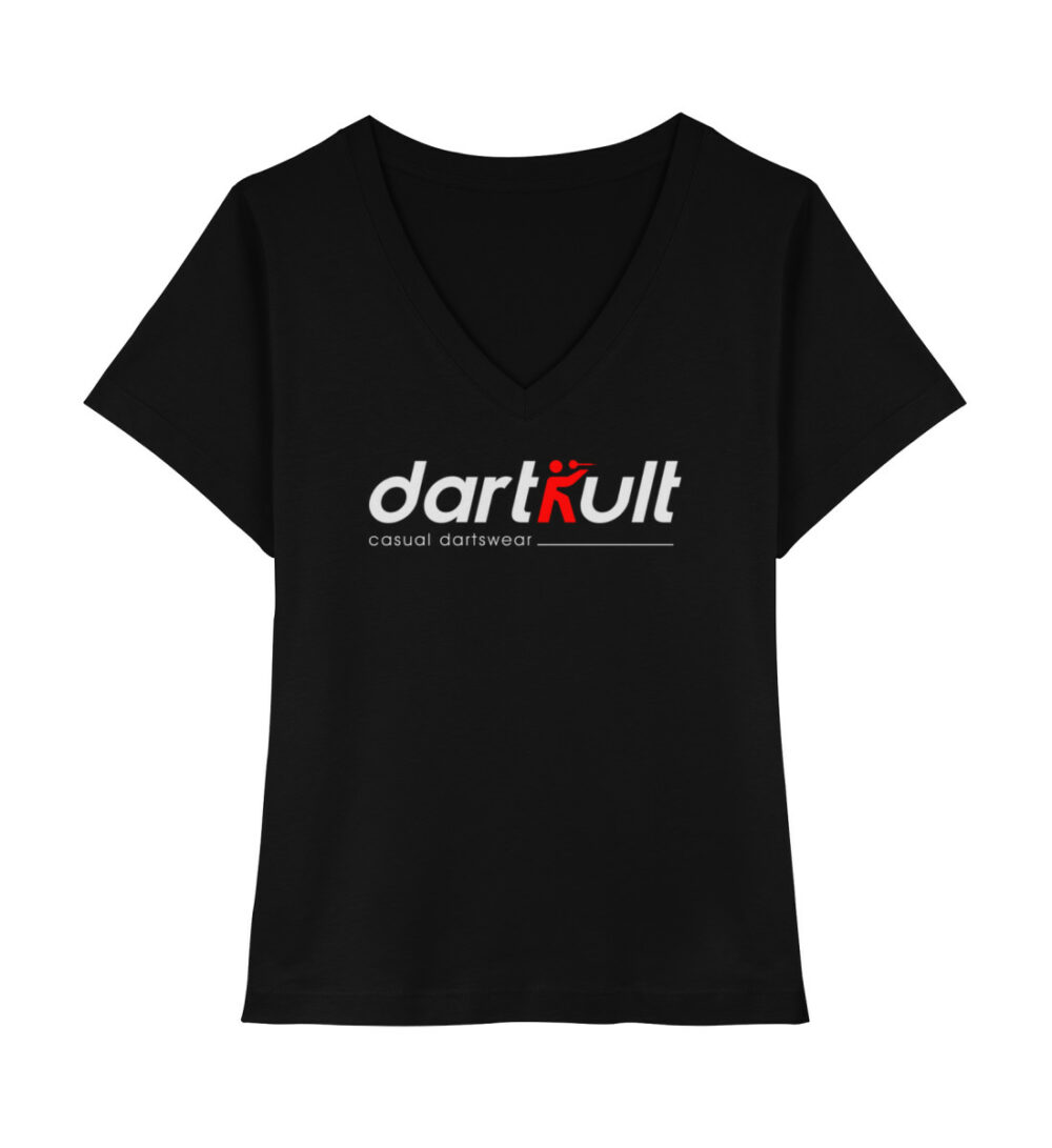 dartkult - Black - V-Neck Shirt - Chest Logo