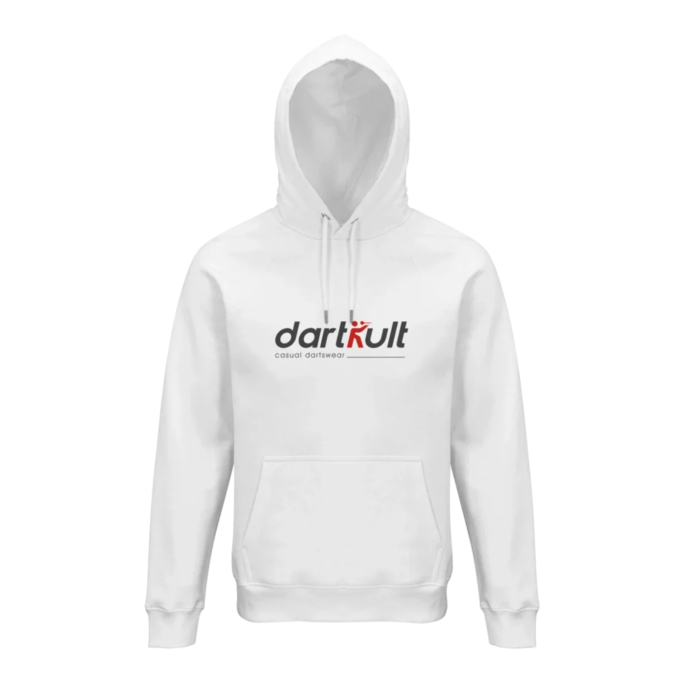 dartkult – White – Organic Hoodie