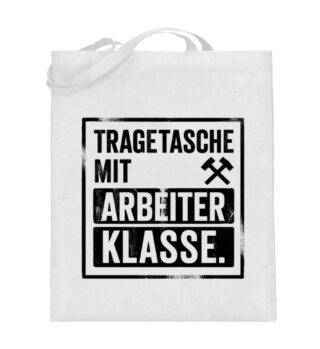 Tragetasche mit Arbeiter Klasse - Jutebeutel (mit langen Henkeln)-3