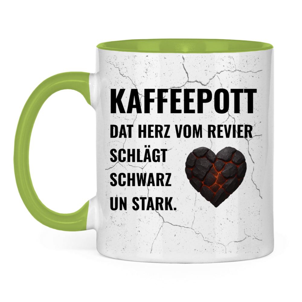 Kaffeepott und bunt