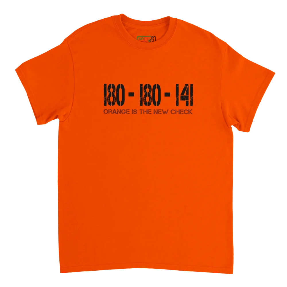 Orange is the new check – Herren T-Shirt