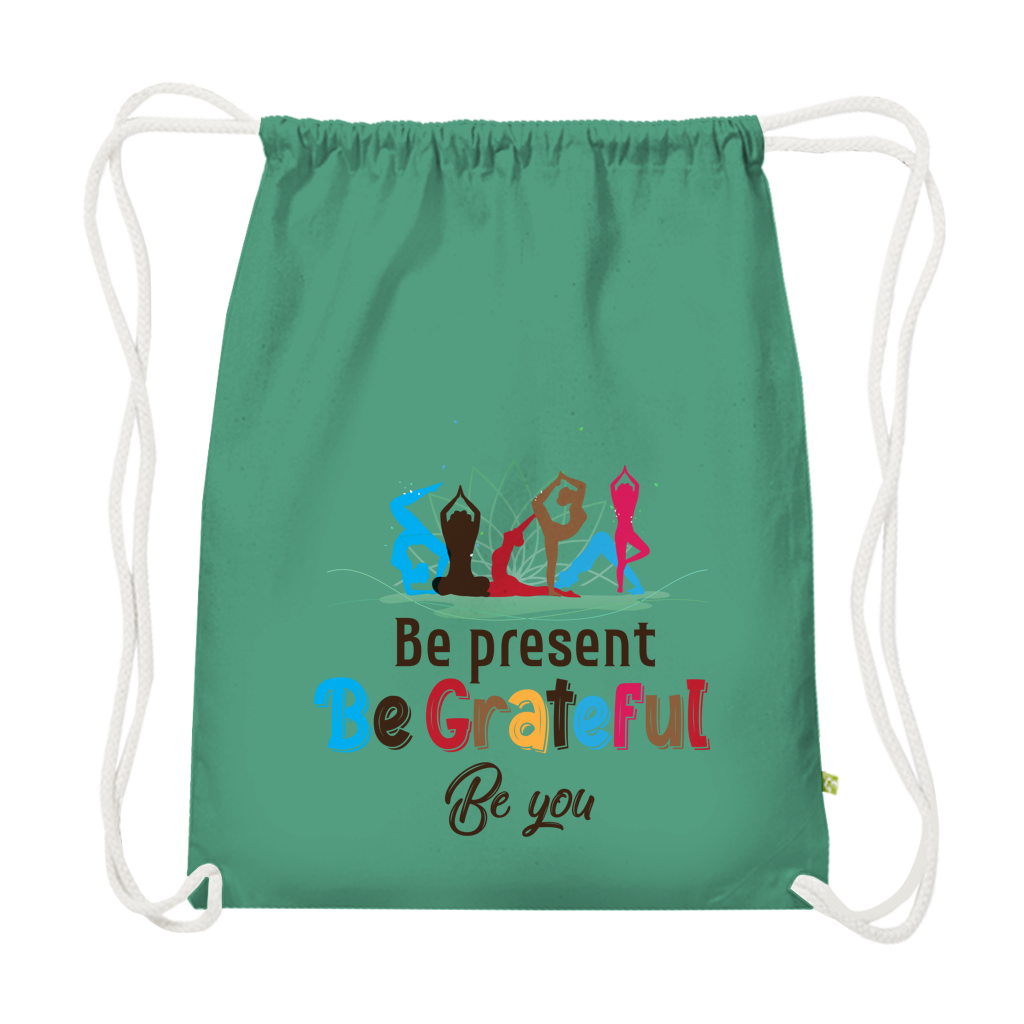 be present grateful you - Premium Bio Turnbeutel – Bild 2