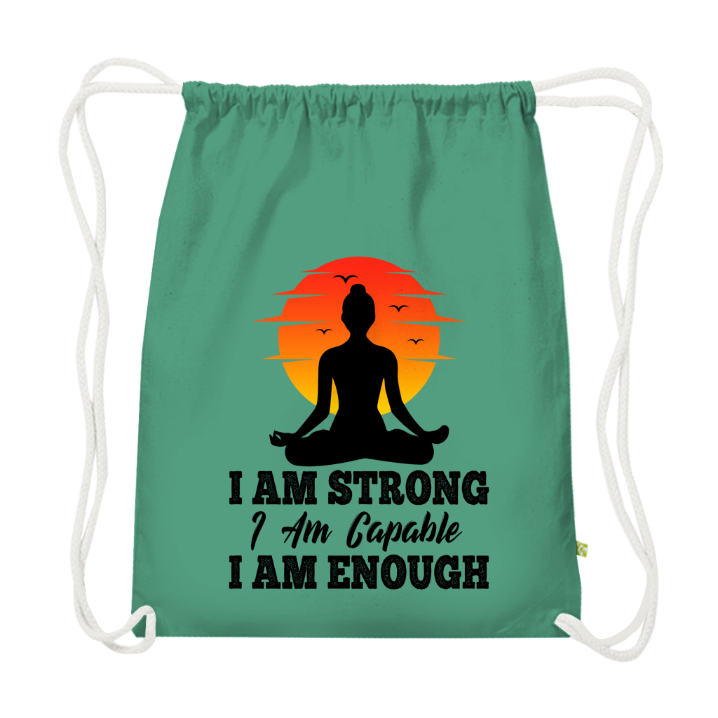 I am strong capable enough - Premium Bio Turnbeutel – Bild 2