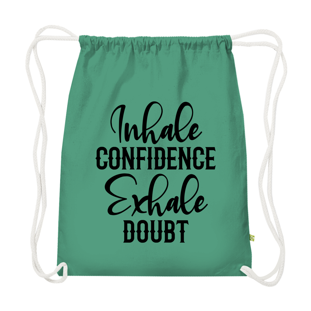 Inhale confidence exhale doubt - Premium Bio Turnbeutel – Bild 2