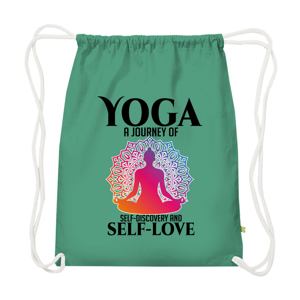 yoga a journey of self-discovery and self-love - Premium Bio Turnbeutel – Bild 2