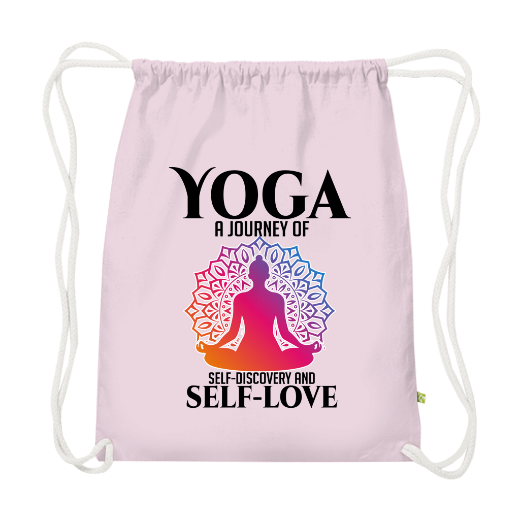 yoga a journey of self-discovery and self-love - Premium Bio Turnbeutel