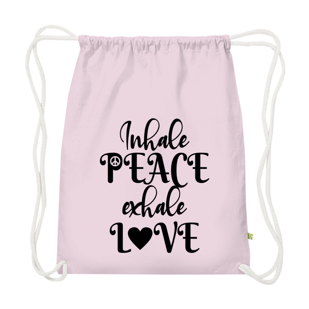 Inhale peace exhale love - Premium Bio Turnbeutel